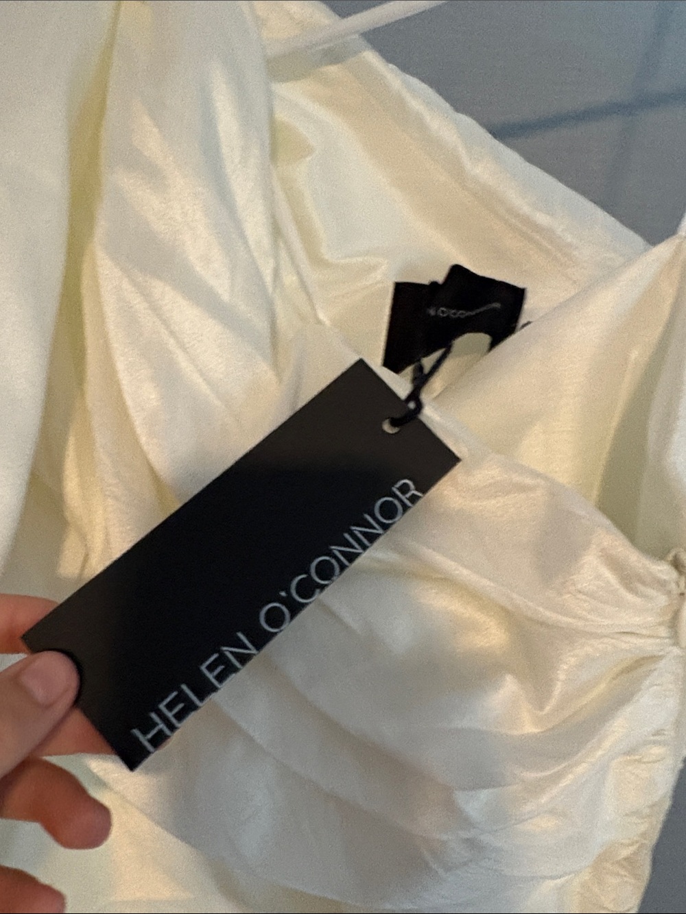 BHLDN One-Shoulder Ivory Ruffled Cocktail Dress - Picture 3 of 3